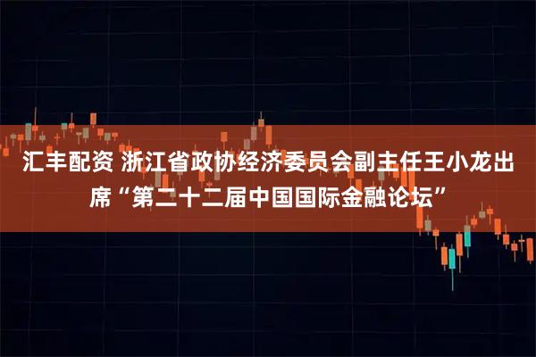 汇丰配资 浙江省政协经济委员会副主任王小龙出席“第二十二届中国国际金融论坛”